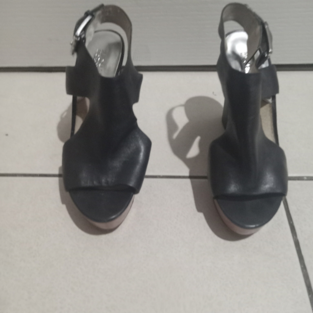 MICHAEL Michael Kors Black Open-Toe Heels